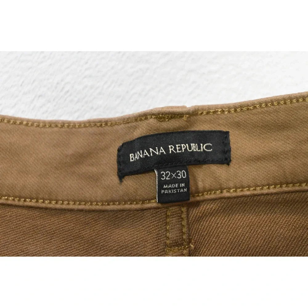 Banana Republic 5 Pocket Pant Mens 32x30 Tan Otter Straight Leg Chino New